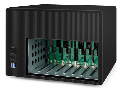 Case Audheid K7 8 Bay Nas, Placa Base Mini-itx Compatible Co