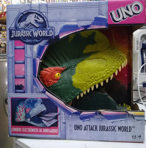 Juego Jurassic World Uno Attack Descontinuada Nuevo Dinosaur (Usado)