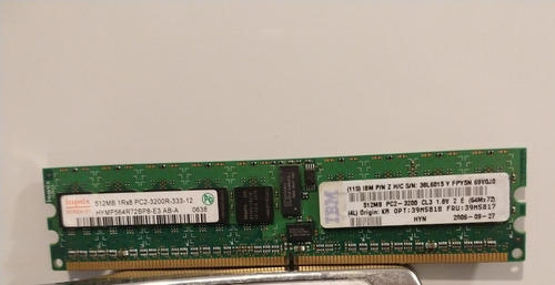 Memoria Ibm 512mb Pc2-3200r-333