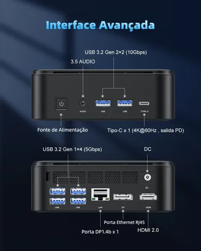 Mini Pc Amd Ryzen 5 7430u 16gb Ram 512gb Ssd Windows 11 Pro