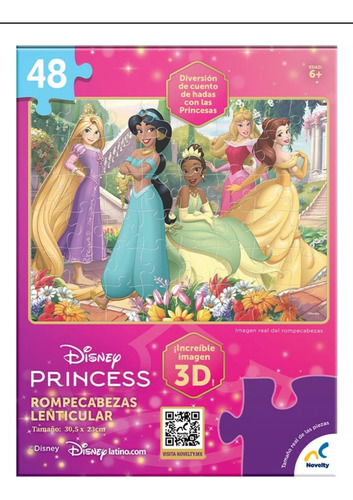 Rompecabezas Disney Princess - 48 Piezas 3d