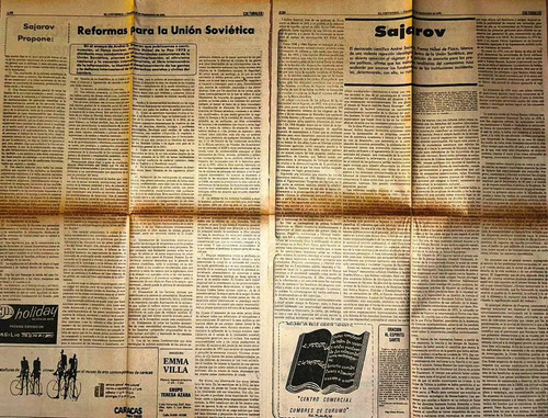 Sajarov Propone Reformas Para Laurss Articulo Prensa 1976