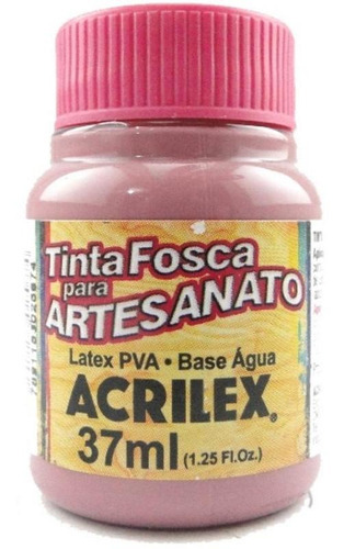 Tinta Acrilex Fosca Para Artes. 37 Ml 581 Rosa Ciclame