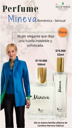 Perfume Mineva - mL a $1309