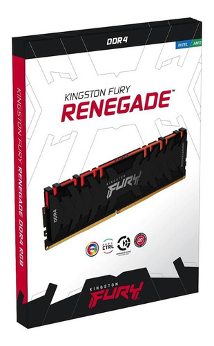 Memória Gamer Fury Renegade Rgb 32gb Ddr4 Cl16 Dimm Kingston