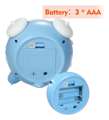 Despertador, Reloj Para Dormir Para Niños Con 7 Colores Camb