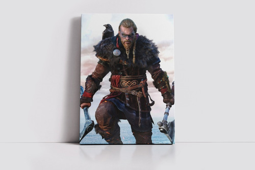 Cuadro Assassin's Creed Valhalla  50x70cm Lienzo Canvas