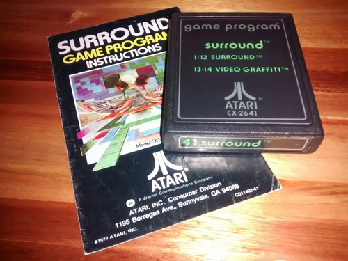 Imagen 1 de 4 de Atari Videojuego Surround + Manual De 1977 ( Number)