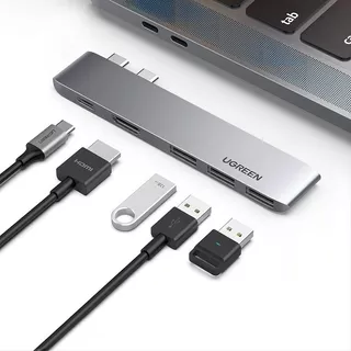 Adaptador Hub Hdmi 4k 30 Hz 3× Usb 3.0 Thunderbolt 3/ Ugreen