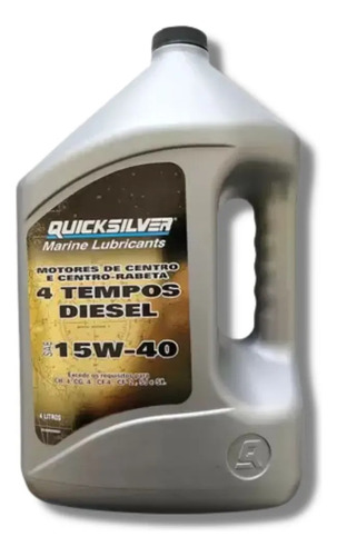 Óleo Motor Centro Mercury Diesel 15w40 Quicksilver Original