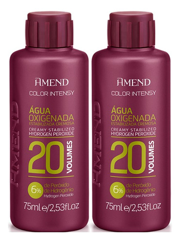 Amend Color Intensy 2 Água Oxigenada Ox 20 Volumes 75ml Mini