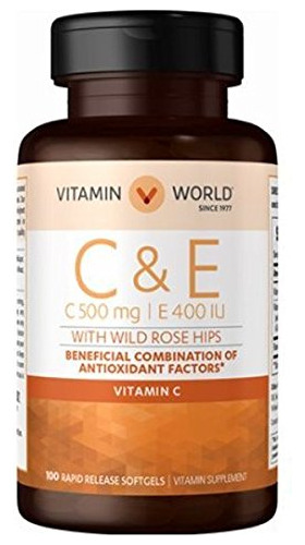Vitamina Mundo Vitaminas C Y E Con Rosa Caderas 100cpsulas B