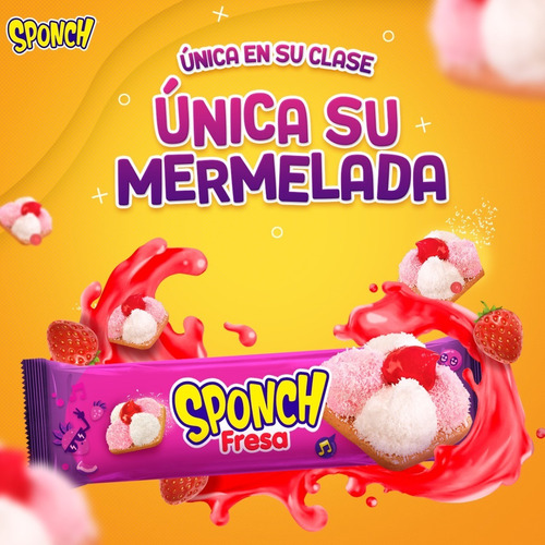 3 Marinela Sponch Galletas Malvavisco Coco Fresa