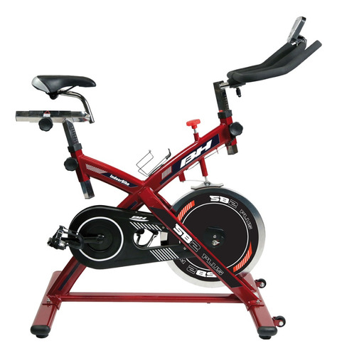 Bicicleta Spinning Bh Sb2 Plus Monitor Asiento Ajustable  Color Rojo