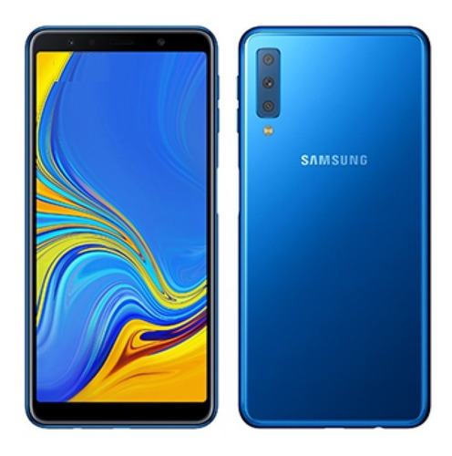 Celular Samsung A750g Galaxy A7 2018 Lte Dual Azul C/estuche