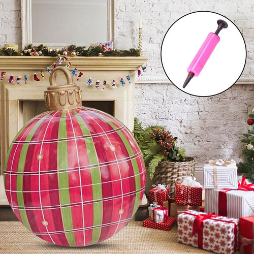 Bola Inflable De Navidad 60cm Atmósfera Festiva Inflable