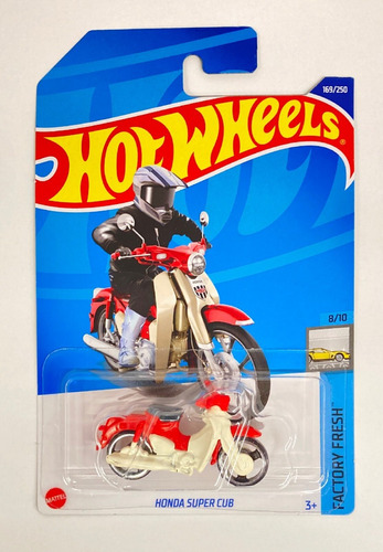 Moto Hot Wheels #169 Honda Super Cub Factory Fresh 8/10 New