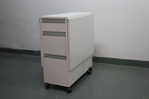 Mesa Plegable Cocina Con Cajones Manija Perfil Aluminio.