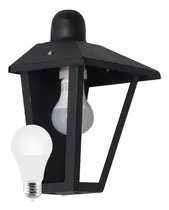 Comprar Pack X2 Farol Colonial De Pared De Chapa Exterior + Led 9w