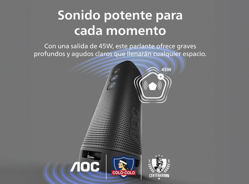 Parlante Bluetooth Aoc O1 45w - Ediciones Limitada As600