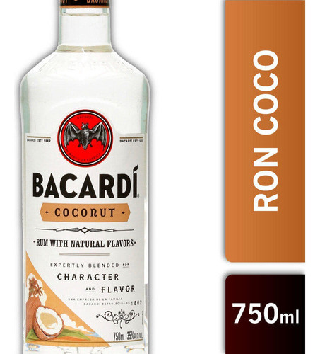 Ron Bacardi Coconut 750cc 1 Unidad