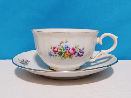 Taza Para Té De Porcelana Bohemian Bouquet