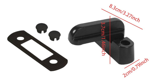 Fivela De Mesa Para Rv Acessórios Para Rv Reboque Preto