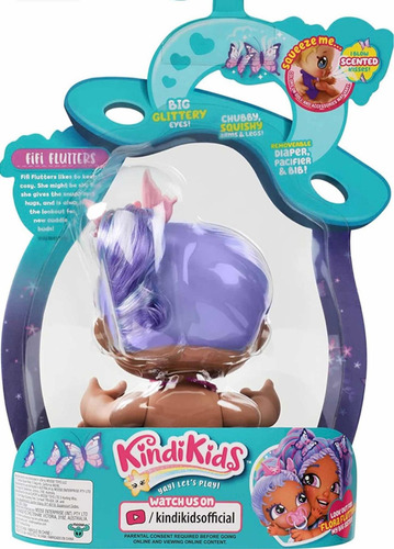 Muñeca Fifi Flutters, Baby Sister - Kindi Kids