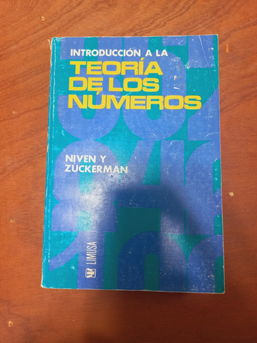 Introducción A La Teoría De Números -niven Y Zuckerman