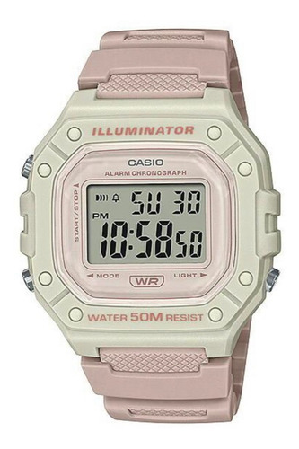 Reloj Casio W-218 Deportivo Unisex Color De La Correa Beige