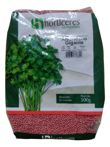 Semente De Coentro Americano Gigante 500g - Horticeres