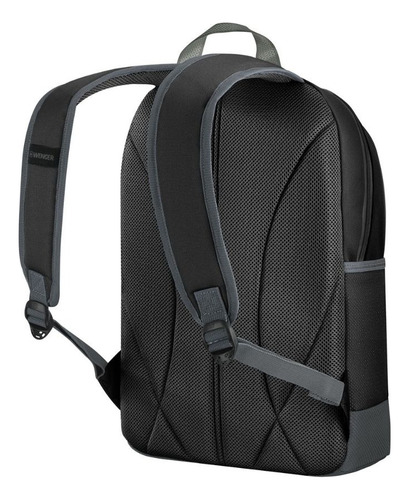 Mochila Tyon Color Negro, Wenger Color Negro Diseño De La Tela Lisa