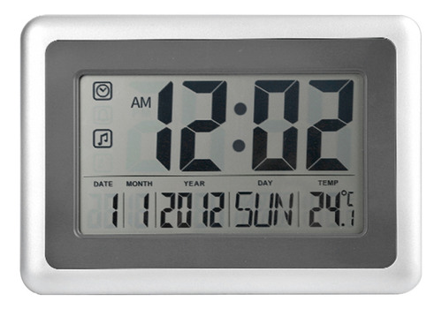 Reloj Digital Con Calendario Y Temperatura, Gran Pantalla Lc