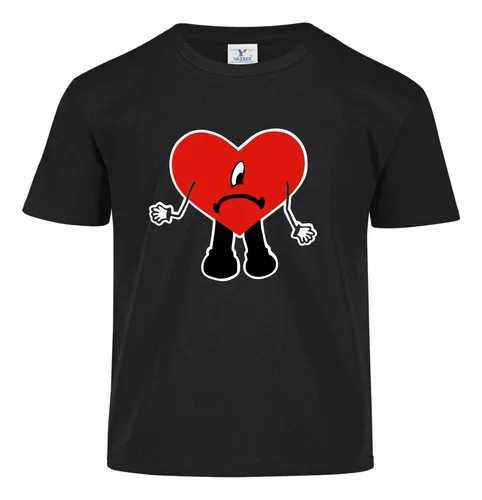 Camiseta Roja Corazones Niña