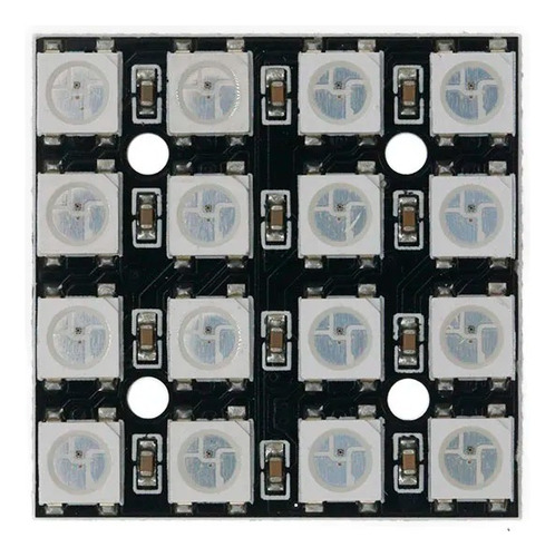 2 Matriz Rígida Cjmcu 4x4 16 Chip Led Ws2812b 5050 Rgb Esp32