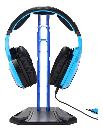 Base de suporte de fone de ouvido Onikuma Desk Headphones, cor azul