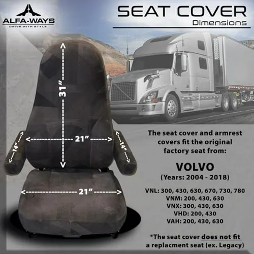 Funda De Asiento Para Camión Compatible Con Volvo