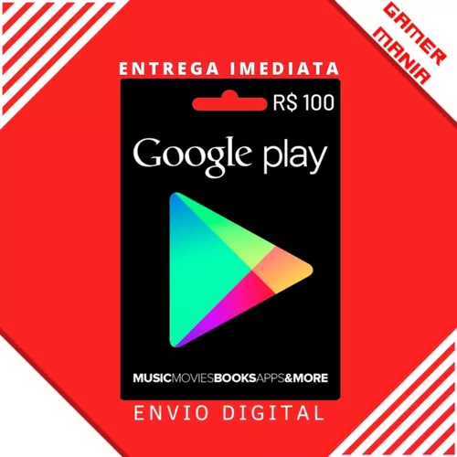 Comprar Código do Google Play R$ 100