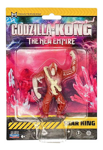 Boneco Rei Skar 8 Cm Godzilla Vs Kong Filme Novo Império