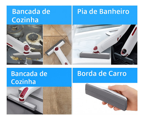 Mini Rodo Esfregão Esponja De Limpeza Multiuso Portátil