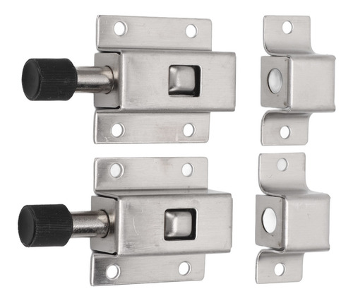 Juego De 2 Cerrojos Para Puerta, Acero Inoxidable, Antirrobo