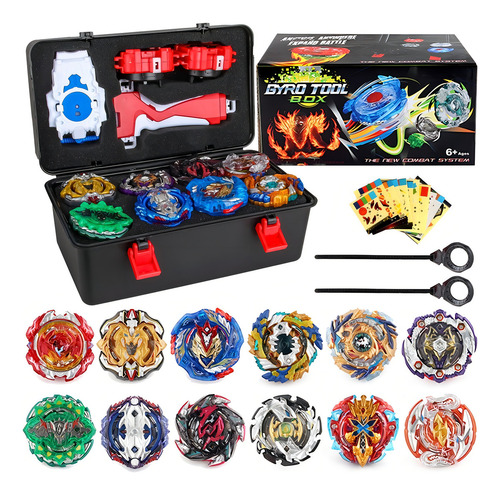 Antuvi Trompo Beyblade x 12 Plastico Color Agua