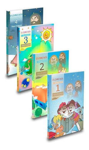 Imagem 4 de 5 de Kit O Livro Dos Espíritos Para Crianças - Volume 1,2,3 E 4