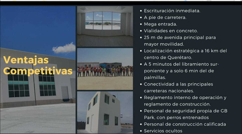 Imagen 8 de 16 de Renta Bodega Industrial Parque Grand Bajio Region Balvanera Ibr190912a-cl