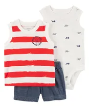 Comprar Carter´s Set 3 Piezas Body Musculosa Remera Musculosa Short
