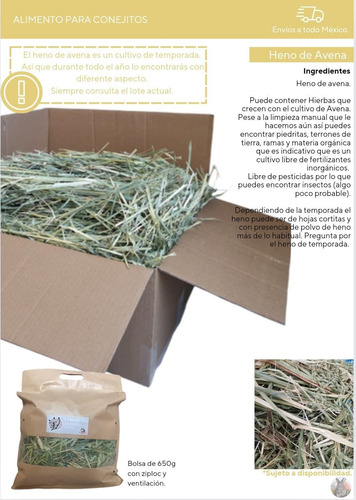 Heno De Avena 5 Kg Incluye Envío