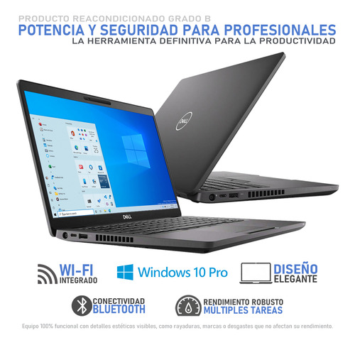 Laptop Dell Latitude 5400 Core I7 16gb 512gb Ssd Grado B Gris (Reacondicionado)