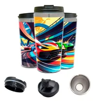 Comprar Copo Térmico Personalizado Carros Corrida Hots Pistas Inox