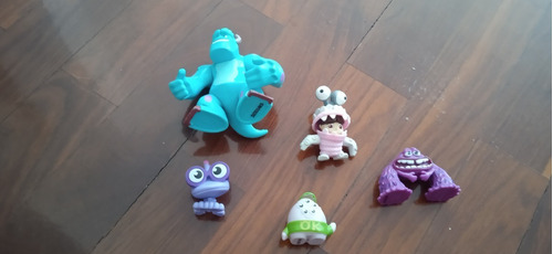 Monster Inc, 5 Muñecos Originales Disney Pixar