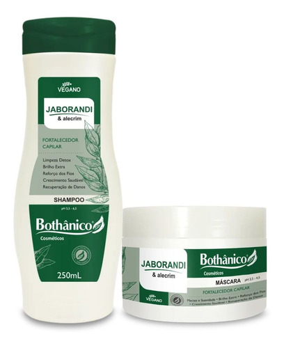 Kit Jaborandi Fortalecedor Shampoo E Máscara 250ml Bothânico